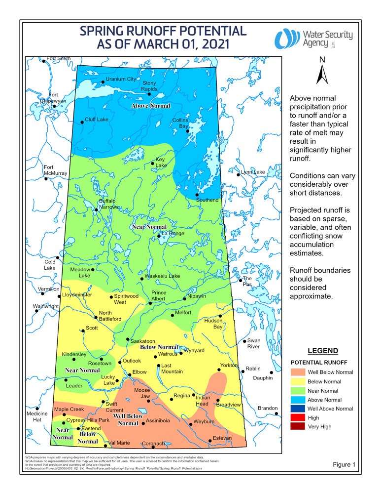 Spring Runoff map