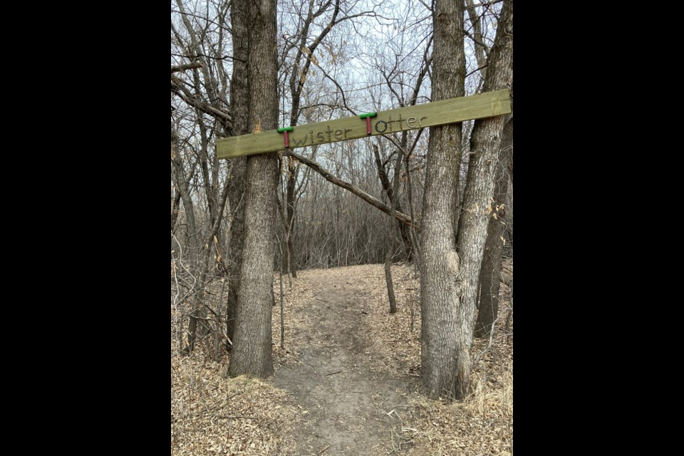 The Twisted Totter trail in Woodlawn Regional Park is among the popular ones constructed by the Estevan and Area Trail Association. Photo by Tanner Mantei