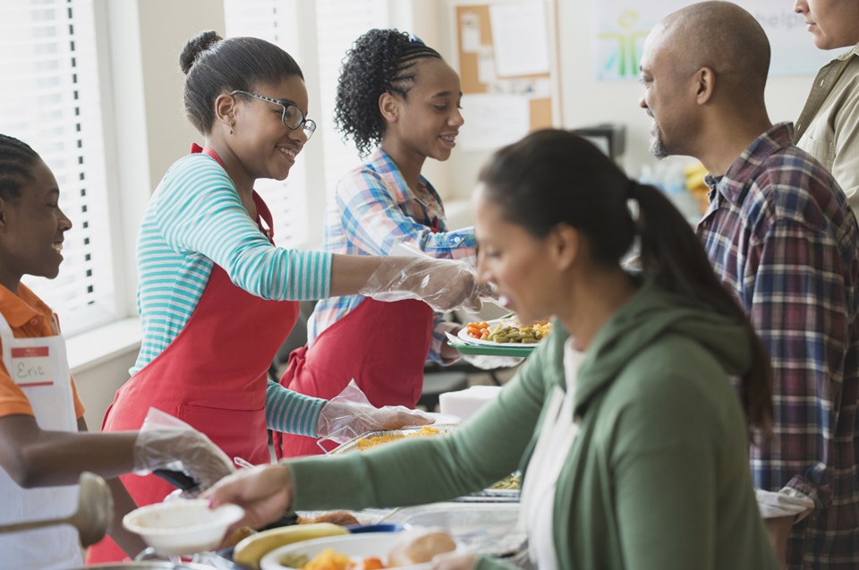 family volunteering