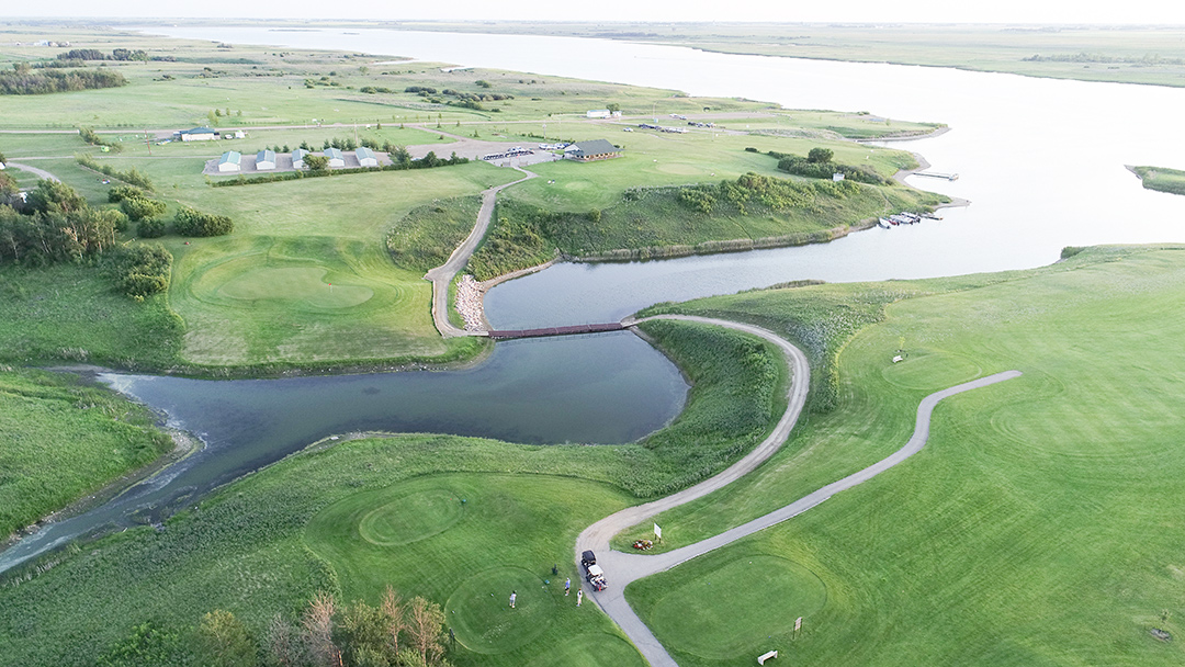 Golf the scenic Moose Creek course 