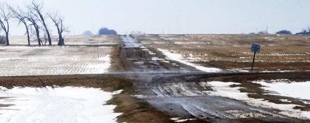 snow on fields