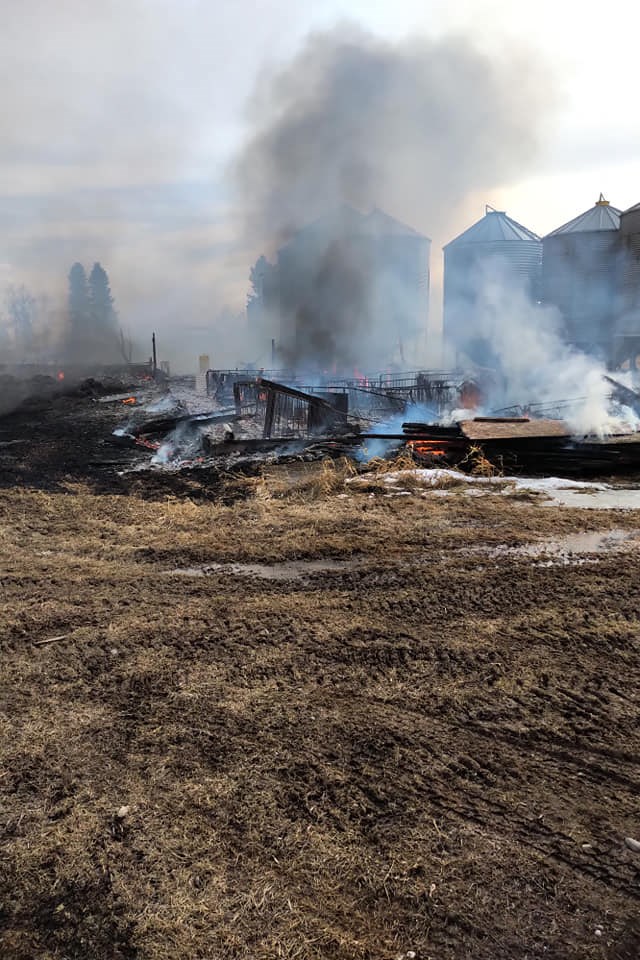 Barn fire