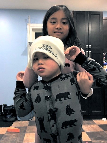 Grace Wock said that the design of panda socks was inspired by her brother's personality. Photo submitted