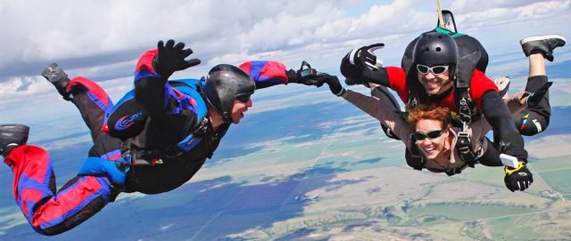 skydiving