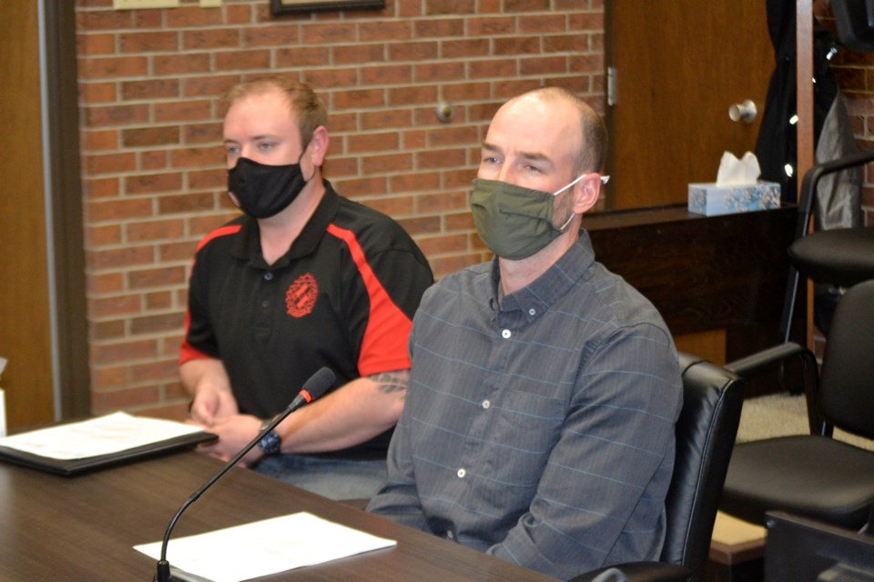 Adam Beck, left, and Jake Porter