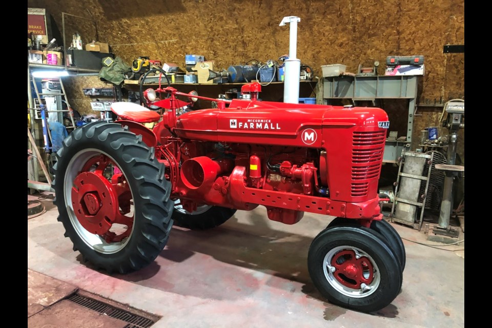 The tractor looks great now that it has been fully restored. Photo submitted