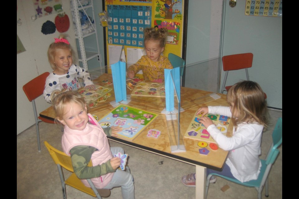 The Mary’s Little Lambs pre-school has lots of learning throughout the year. Photo submitted
