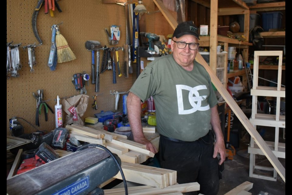 Kerry Trask of Canora has turned his pandemic hobby – making custom wooden stands - into a thriving side business