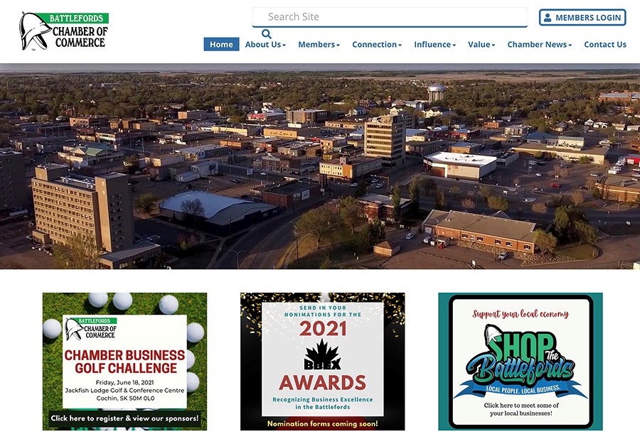 Battlefords Chamber of Commerce officially launched a new and revitalized website Monday at www.batt