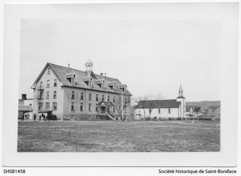 Marieval Residential School. Photo from the Archives of the Historical Society of St. Boniface