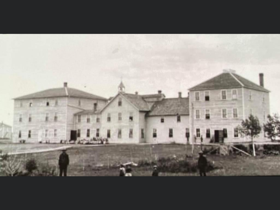 The former St. Henri Indian Residential School (Thunderchild) near Delmas.