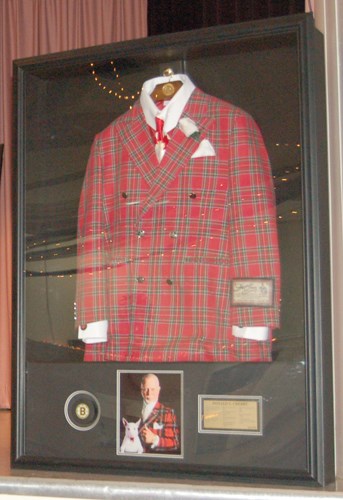 Don Cherry's suit was the highlight of the Weyburn Red Wings Sports Dinner and Auction at McKenna Hall on January 22. The suit raised $11,500 for the hockey club and was purchased by Great Plains Ford.