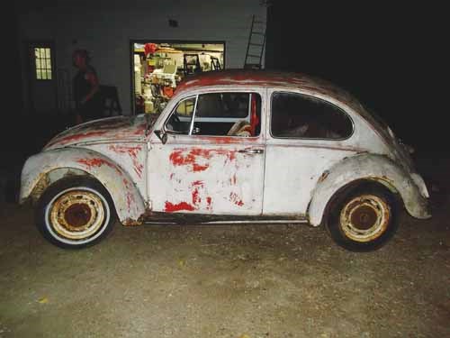 Little of the original car remained when the Baja Bug was completed.