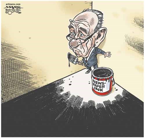 Rupert Murdoch paints himself into corner with Newspaper Ink