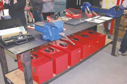 New tools and benches ready to go in the millwrights shop.