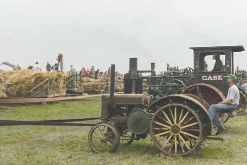 Threshing machine owner/operators ranged in age from 14 to 90 and came from all over Saskatchewan and Manitoba to take part in the world record setting event.
