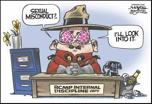 RCMP Internal Discipline Department looks into sexual misconduct.