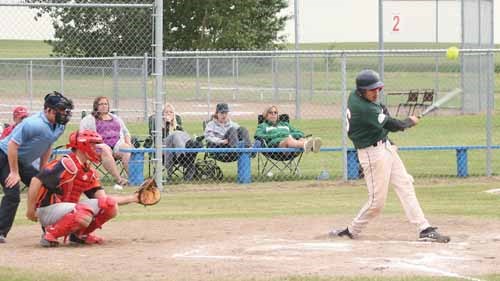 Clockwise from top, Bret Peppler gets hugged after his championshop winning home run, leftie Wendell Sparvier delivers a pitch in action Saturday, and Nathan Bellegarde fouls off a pitch.