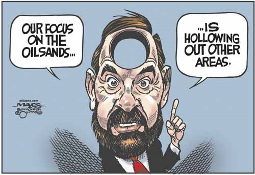 Thomas Mulcair's oilsands focus has hollowed his creditability.