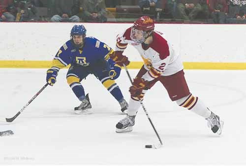 Michael Trebish and Justin Buzzeo, in action at Ferris State University.