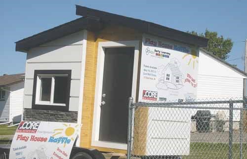 Playhouse donated by Svein Co and Core Real Estate. Draw Date October 1, 2013. Tickets are available at CORE Real Estate, Pita Pit and SIGN.