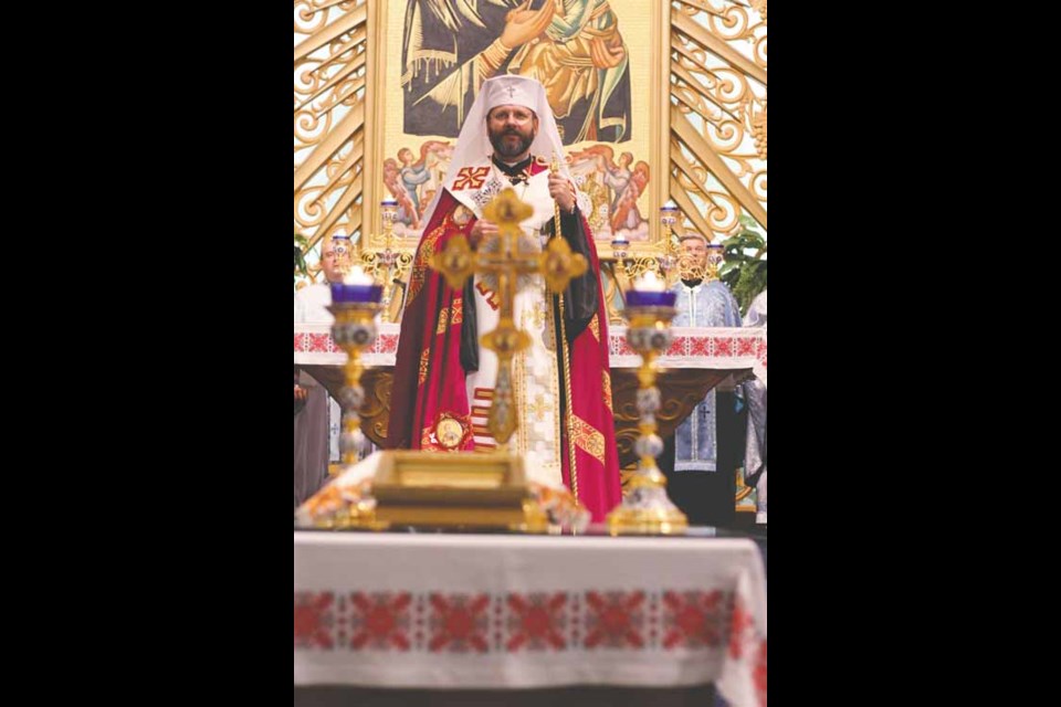 His Beatitude Patriarch Sviatoslav Shevchuk presided over a prayer service at St. Mary's in September.