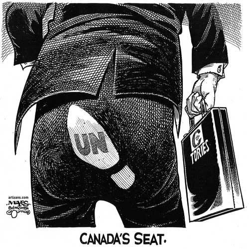 Canada's UN seat is kicked.