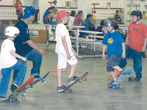 Clinics for children taught the basics of skateboarding. The event was popular with the "littles" from Big Brothers Big Sisters.