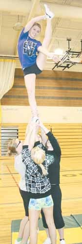 Shellayna Michell partakes in a fun practice, going over routines to show off at provincials in S'toon.