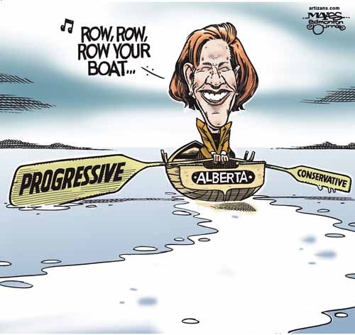 Alison Redford rows Alberta in progressive direction.