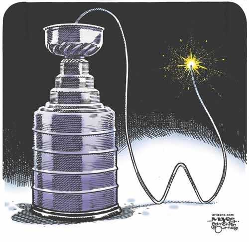 Stanley Cup event is explosive.