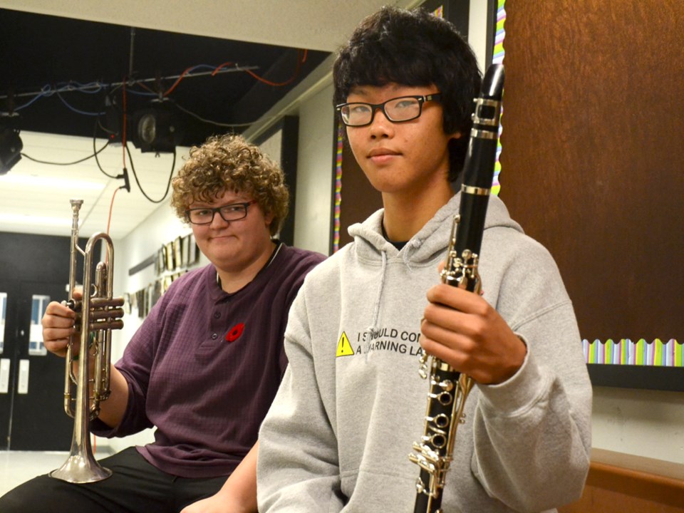 Estevan's Saskatchewan Honour band members Matthew Grunert and Yongseong Jeon