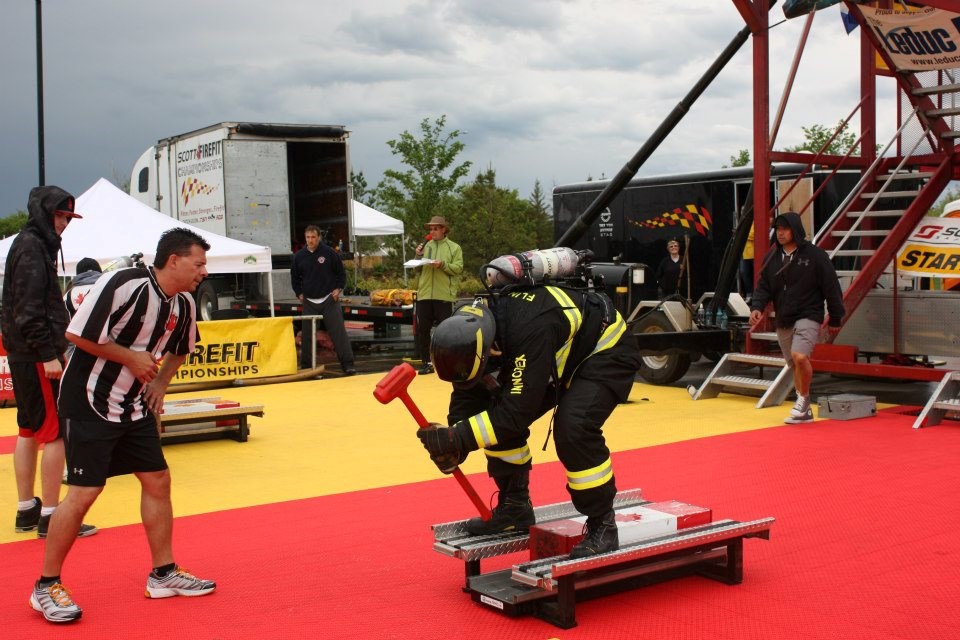 Graff at the Scott Firefighter World Combat Challenge in Phoenix earlier this month.