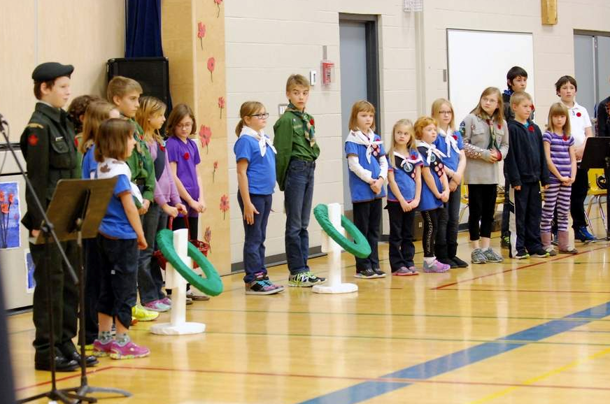 Students from both the Humboldt Collegiate Institute and the Humboldt Public School (along with other schools in the area), presented Remembrance Day ceremonies in honour of both past and present soldiers.