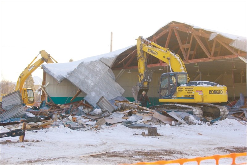 Crews demolish