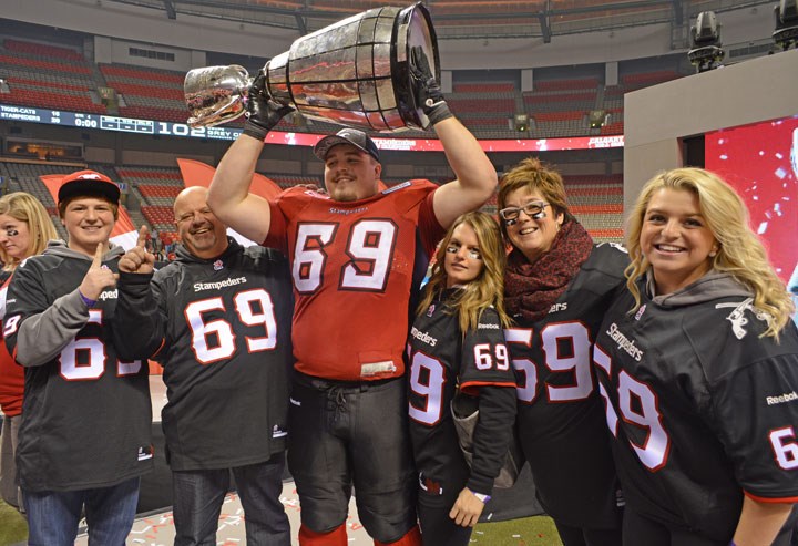 Grey Cup win for Brett Jones and Calgary Stampeders