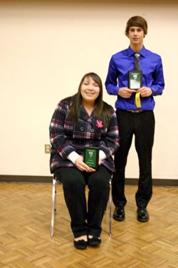 SHHS top golfers for the season are Brittany Ayres and  Jonathan Bell.