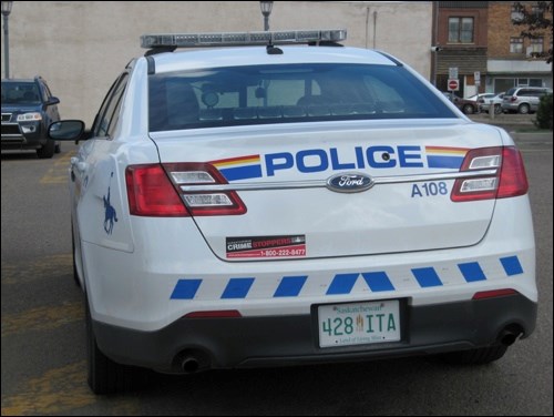 police car back
