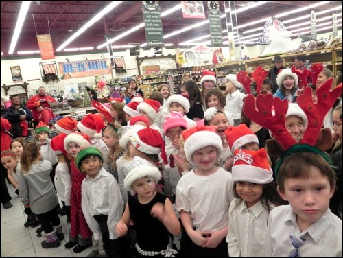 School children provided some of the musical entertainment during Winter Wonderland in Unity Dec. 4.