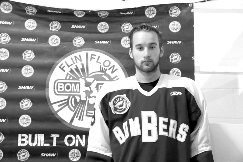 Position: Forward    Shoots: Right

Height:  6’0”    Weight:  188    Birth Date:  January 31, 1995

Hometown:  Flin Flon MB

Achievement: 2012 Manitoba AAA All Star Game

Pre-game ritual: Pre-game skate, Victoria Inn lunch, chel, Netflix.

Favourite saying: Show class, have pride and display character. Winning will take care of itself.

Quote: Now that I’m playing, the feeling is surreal. I love putting on the jersey with the Bomber crest and representing my hometown.
