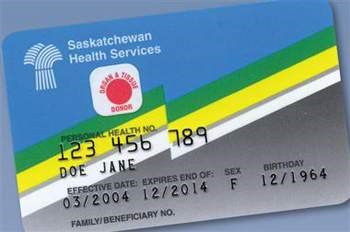 Saskatchewan Health card