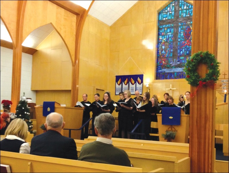 Borealis, Kaleidoscope and The Coppertones presented A Service of Lessons and Carols last Sunday, Dec. 14 at First United Lutheran Church. The service offered an afternoon of traditional Christmas songs.