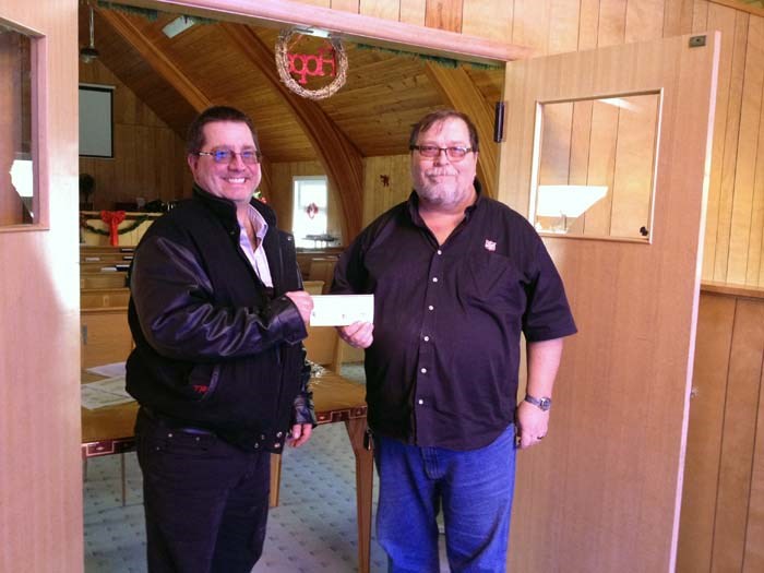 The Saskatchewan Abilities Council would like to thank the Yorkton Lion’s Club for donating $1500 to the Annual Participant Christmas Party. This year the Day Program participants, their family members, staff and volunteers enjoyed a delicious meal, Long Service Awards, and a dance. Pictured above from left to right is Miranda Wood-Sparrow, Community Program Coordinator; Maryann Yachyshyn; Al Konkin, Lion’s Club Member; Stacey Pasloski; Peter Legebokoff, Lion’s Club Member; Caroline Harbuz; Jeff Langley.