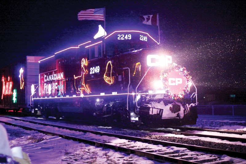 The Canadian Pacific Holiday Train rolled into Weyburn December 17 for its annual visit.