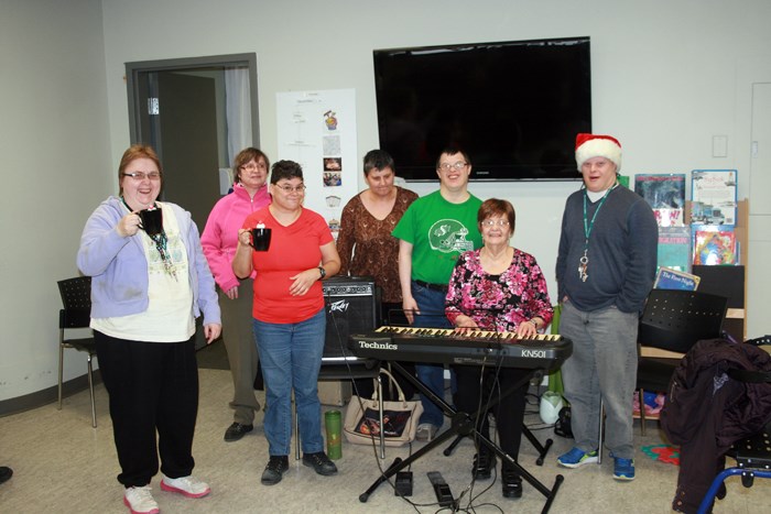 The Saskatchewan Abilities Centre held an afternoon of Christmas songs and treats recently. Entertainment was provided by community volunteers. The Centre is always open to people in the community sharing their talents, such as bird house building, and music, with their clients. Anyone interested in helping can call the Centre.