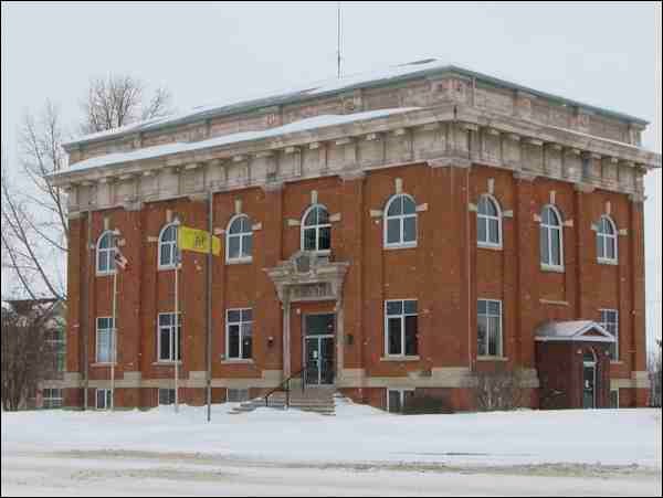 Battleford town hall winter