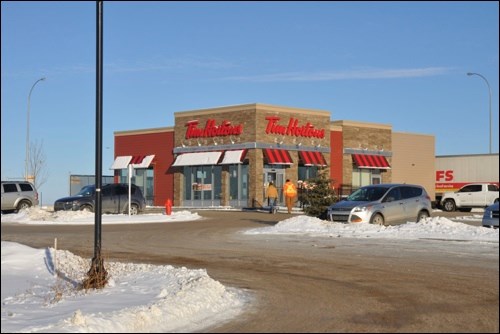 Battleford considers itself as having "arrived" now that it has its own Tim Hortons, an addition representative of $14 million in commercial construction and $70 million in residential construction in the town over the last 11 years.