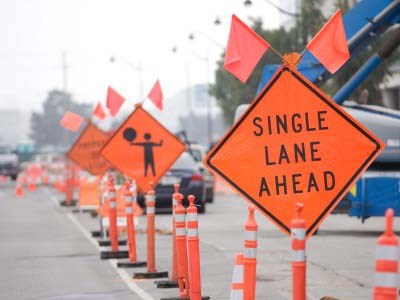 Highway work zone