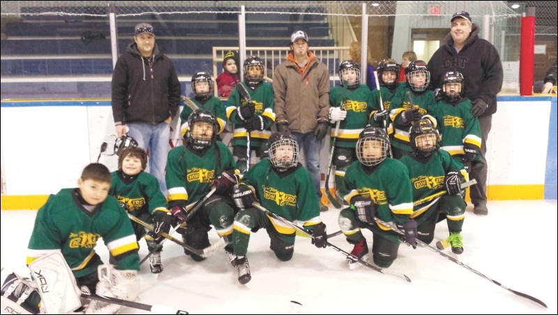 The Oldtime Bombers were the lone Flin Flon team to win an event in the recent novice hockey tournament in The Pas. The Oldtimers beat Flin Flon’s Reliance Rhinos in the G side final. Flin Flon was also represented by the Firemen and McKeen’s Trucking.