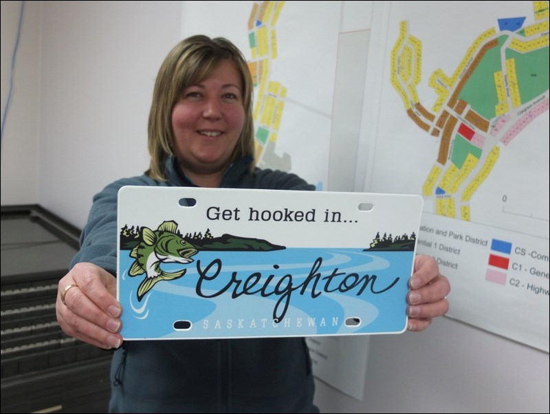 Creighton promotional licence plate